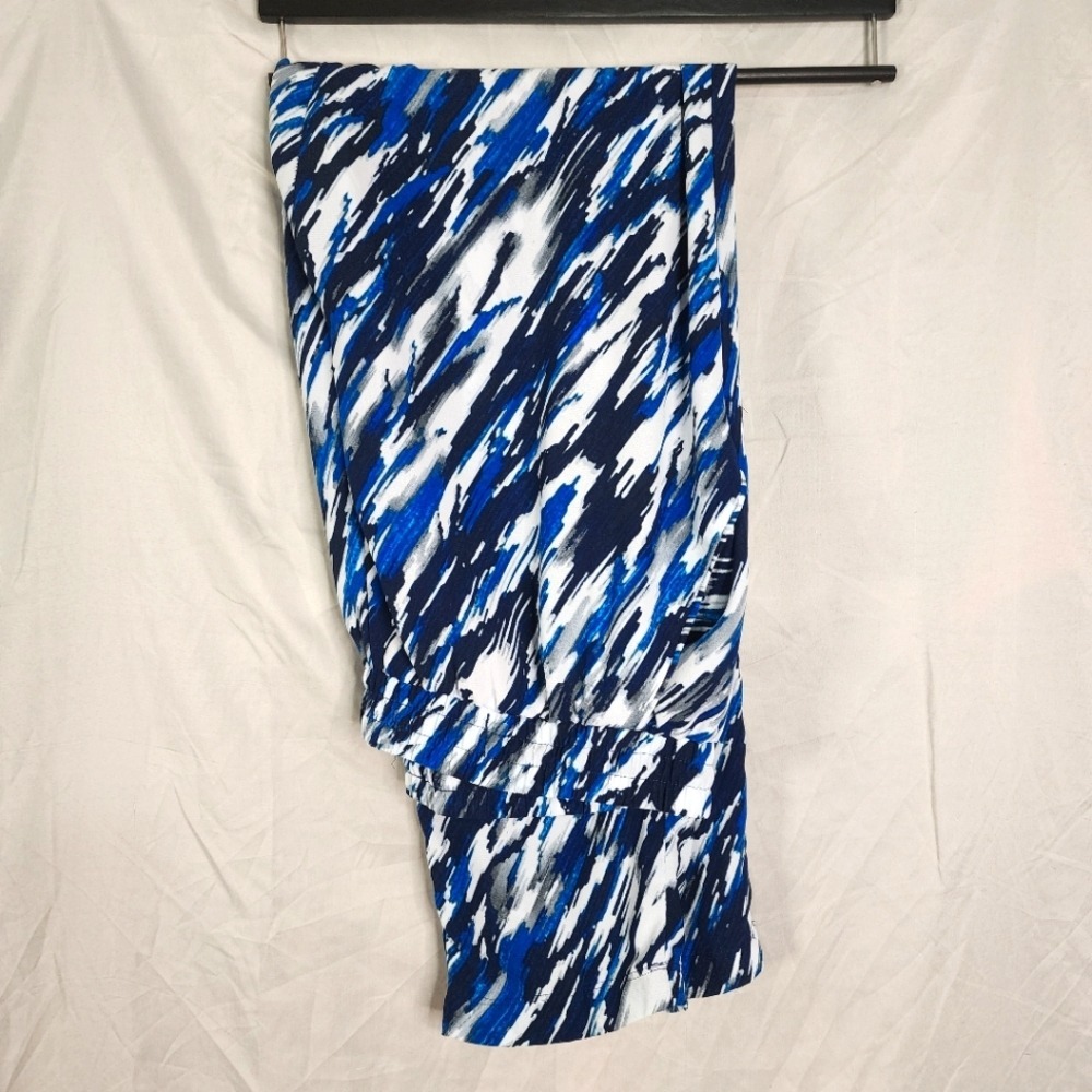 New ZAC & RACHEL Size Large Abstract Tapered Pull On Joggers Pants with Pockets